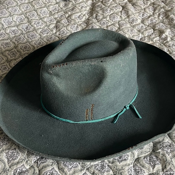 Custom Burned felt hat Size L - Picture 2 of 6